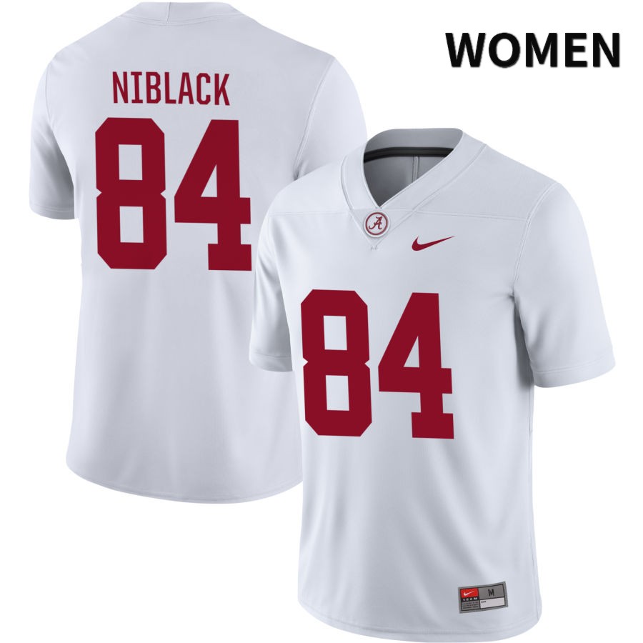 Alabama Crimson Tide Women's Amari Niblack #84 NIL White 2022 NCAA Authentic Stitched College Football Jersey FM16K65MT